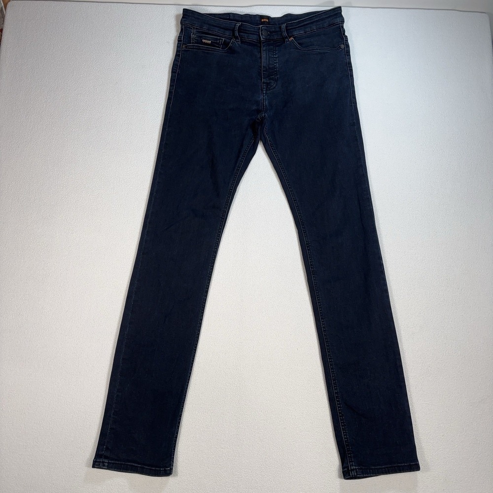 Hugo‎ Boss Delaware BC-L-P Slim Fit Jeans Men's 32x33* Dark Blue Super Stretch
